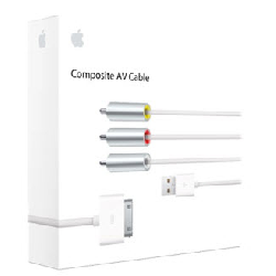 Apple MC748ZM/A câble video composite Blanc
